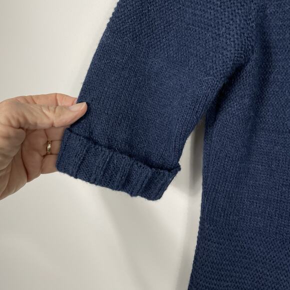 Tibi New York Sweater Dress Size Medium Navy Merino Wool Alpaca Knit Career - Picture 8 of 11